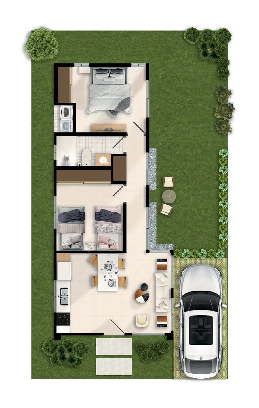 Moderno Apartamento de 1 Hab en PROYECTO PALMA PARK RESIDENCES - 4