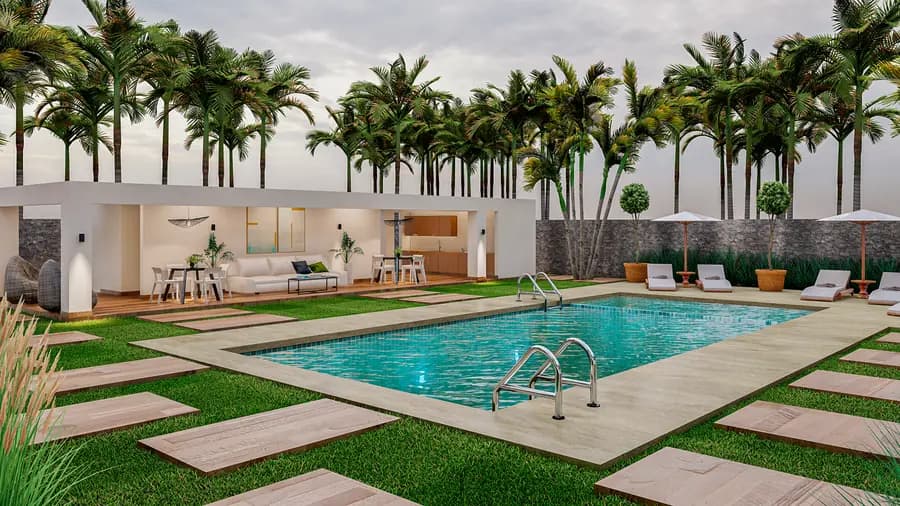 Increíble Villa de 3 Habs (3 habitaciones - 3 baños - 2 niveles - 120 m2) en KATARI RESIDENCES