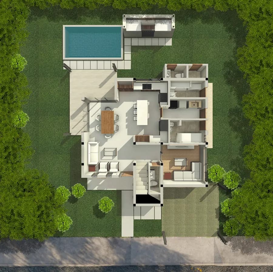 Moderna Villa de 3 Habs (Villa Diamante) en DAOS - 4