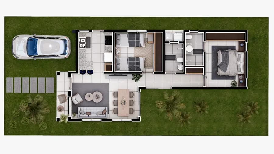 Elegante Villa de 3 Habs (Villa Tipo D) en PROYECTO PALMA PARK RESIDENCES - 5