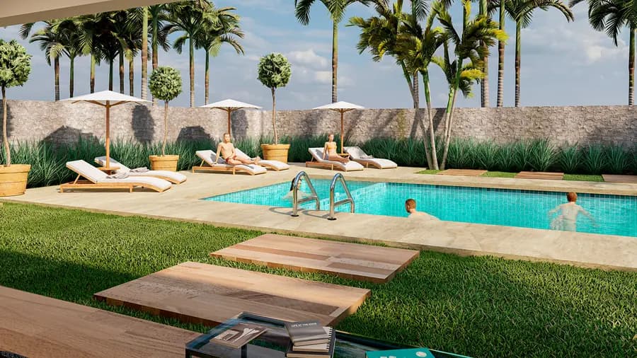 Exclusiva Villa de 2 Habs (2 Habitaciones - 2 BaΓ±os - 1 nivel 75m2) en KATARI RESIDENCES - 3
